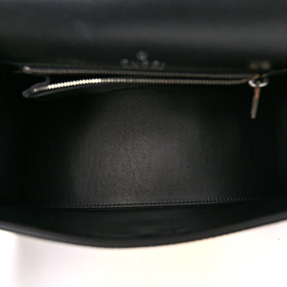 Balenciaga X GUCCI Canvas Boarded Plutone Calfskin Flora Logo Print Small Hourglass Top Handle Bag White Multicolor Black 5 of 9