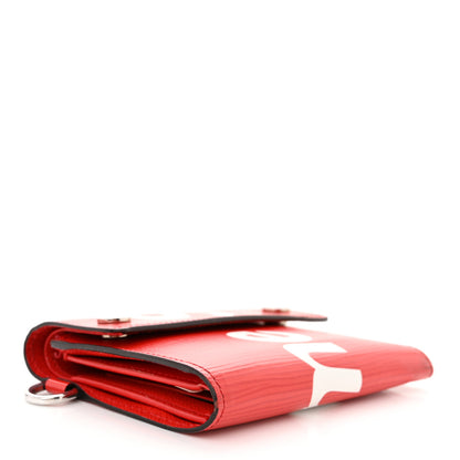 Louis Vuitton X SUPREME Epi Chain Wallet Red 3 of 9