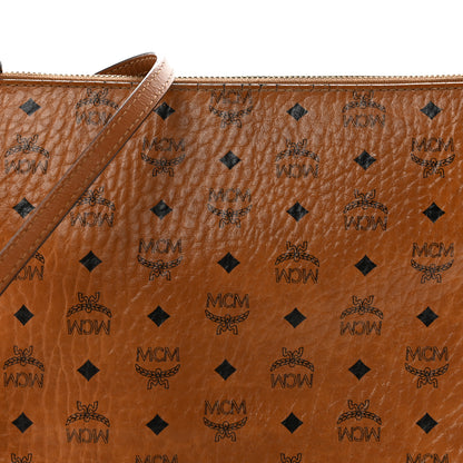 MCM Visetos Medium Crossbody Pouch Cognac 8 of 15