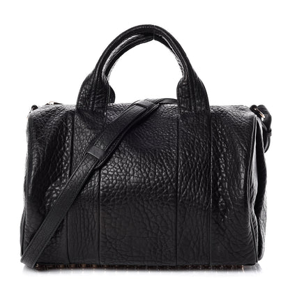 Alexander Wang Pebbled Lambskin Rocco Black Rose Gold Hardware 1 of 9