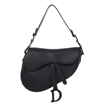 Christian Dior Ultra Matte Calfskin Saddle Bag Black 1 of 15