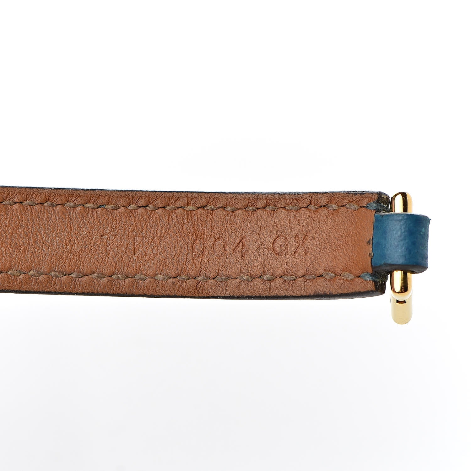 Hermes Epsom Rivale Double Tour Bracelet M Bleu Izmir 6 of 8