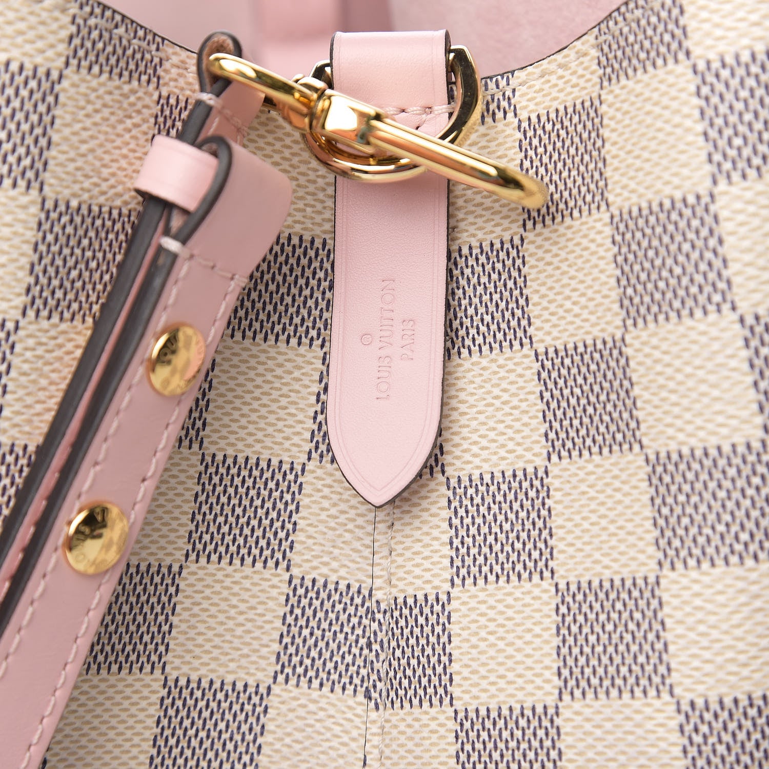 Louis Vuitton Damier Azur Neonoe MM Eau De Rose 5 of 8