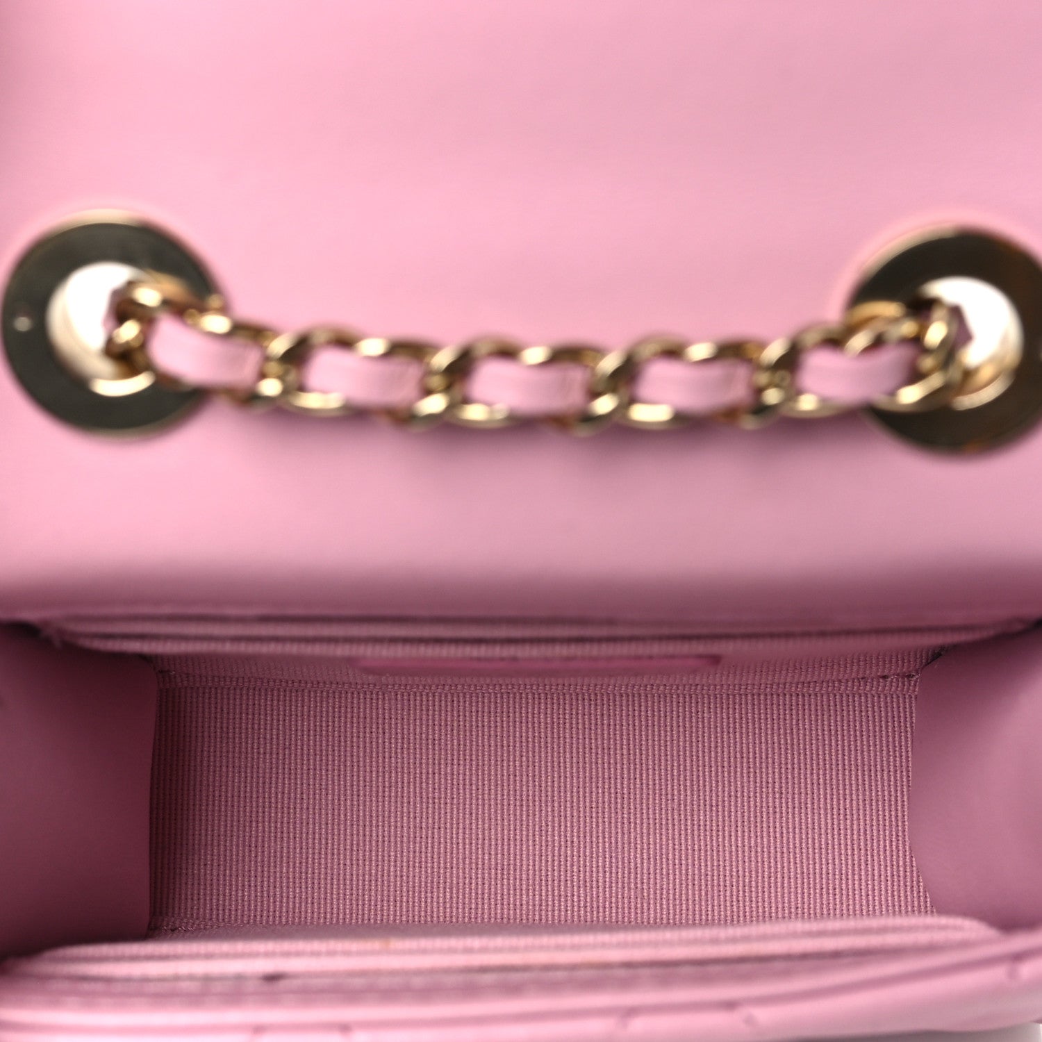 Chanel Lambskin Quilted Mini Trendy CC Clutch With Chain Pink 5 of 11