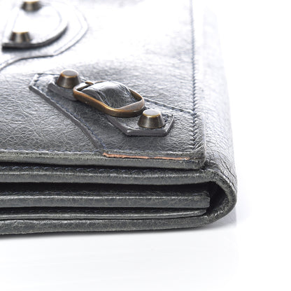 Balenciaga Agneau Classic Hardware Money Wallet Anthracite 15 of 15