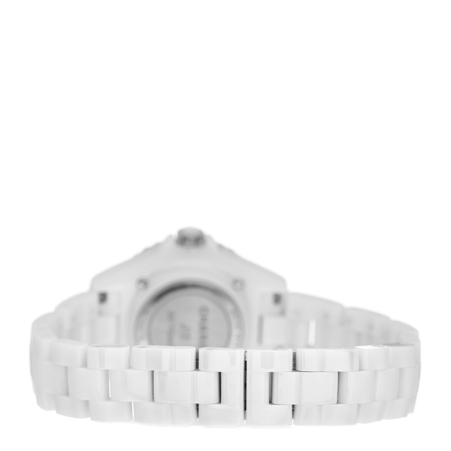 Chanel Stainless Steel Ceramic Diamond 33mm J12 Limited Edition Quartz Watch White 3 of 5