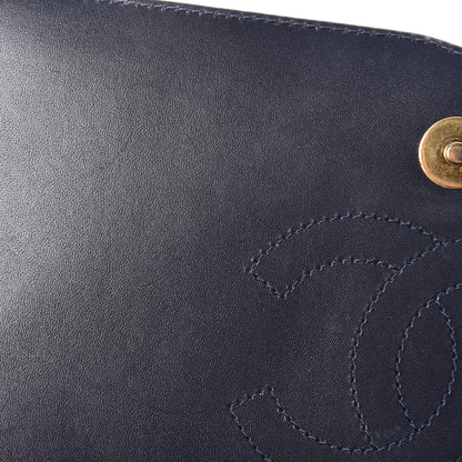 Chanel Caviar Quilted Medium CC Filigree Flap Navy Black 13 of 13