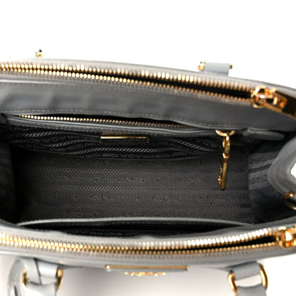 Prada Saffiano Lux Small Galleria Double Zip Tote Granito 5 of 10