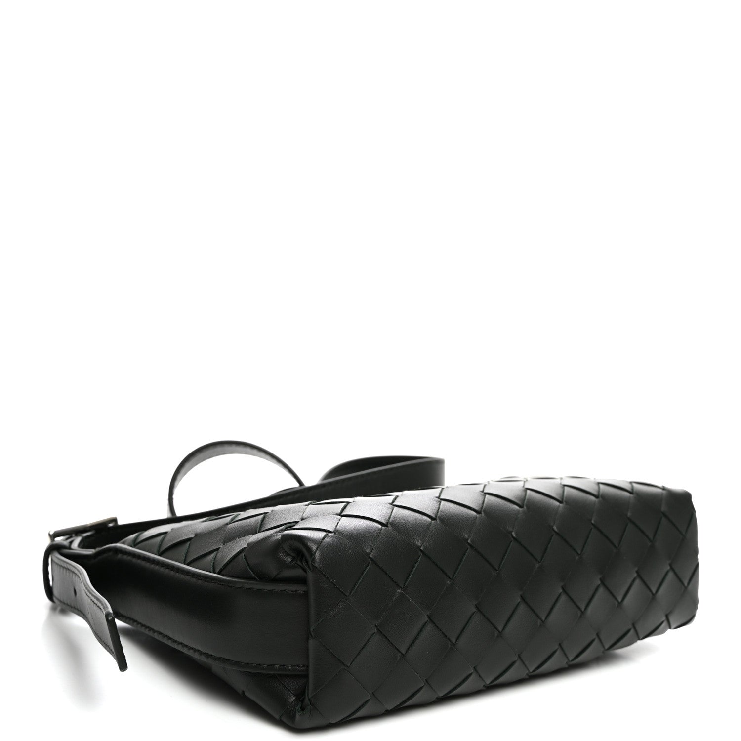 Bottega Veneta Calfskin Intrecciato Traveler Phone Pouch Dark Green 4 of 9