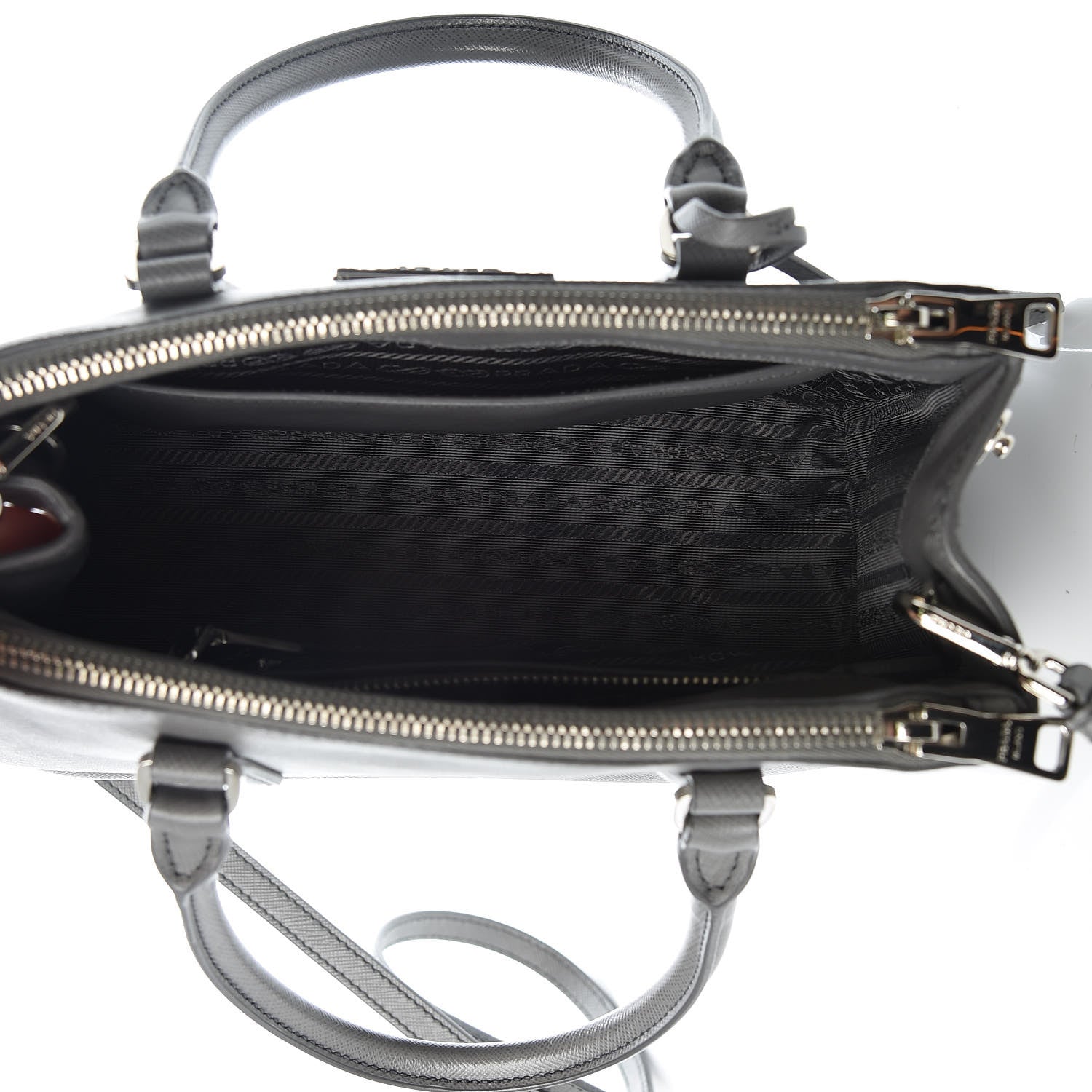 Prada Saffiano Mini Galleria Double Zip Tote Marmo 5 of 10