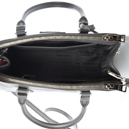 Prada Saffiano Mini Galleria Double Zip Tote Marmo 5 of 10