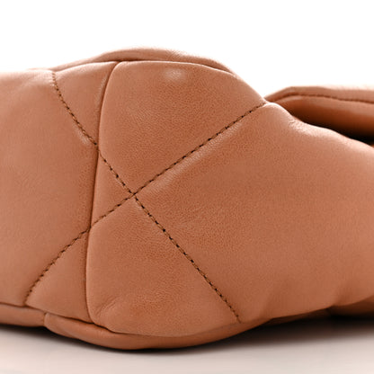 Chanel Lambskin Quilted Medium Chanel 19 Flap Brown 10 of 12