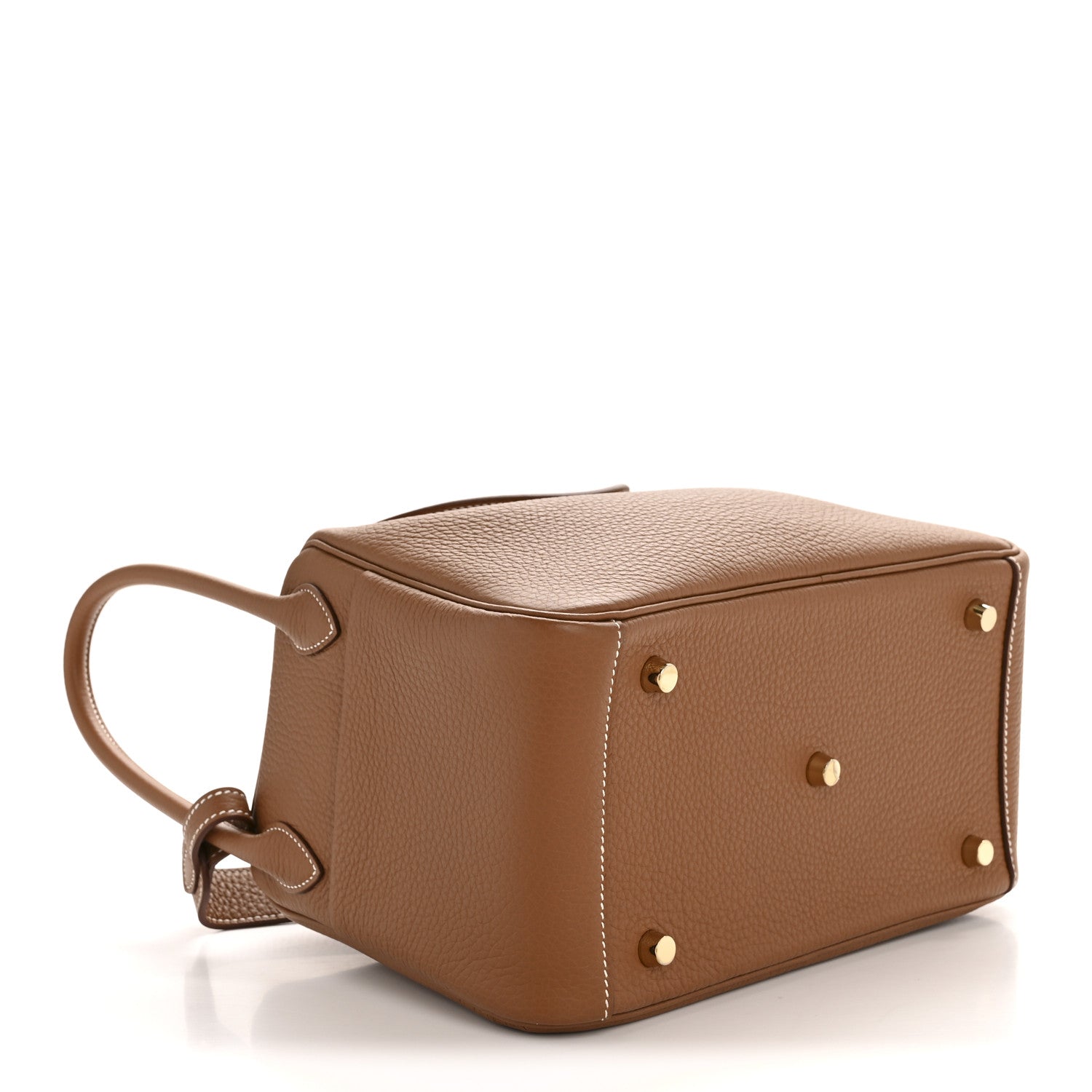 Hermes Taurillon Clemence Lindy 26 Gold 4 of 12