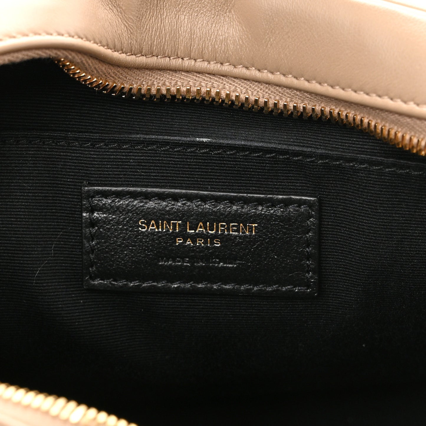 Calfskin Matelasse Monogram Lou Camera Bag Dark Beige