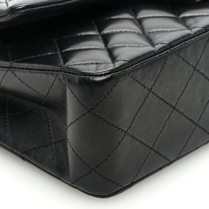 Chanel Lambskin Quilted Medium Double Flap Black 9 of 11