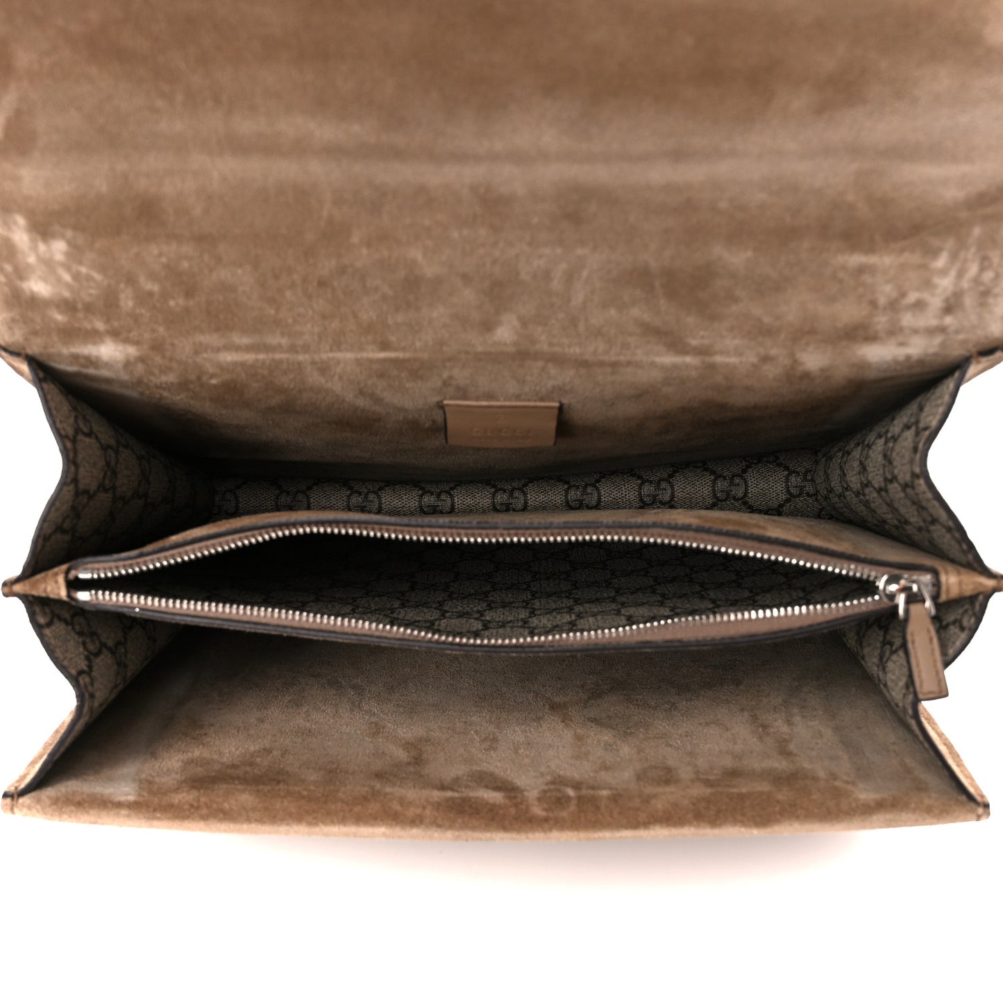 GG Supreme Monogram Medium Dionysus Shoulder Bag Taupe