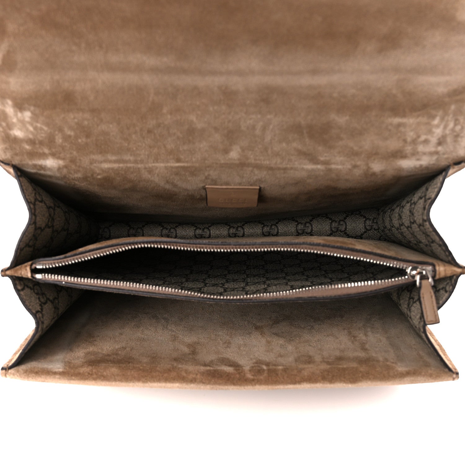 Gucci GG Supreme Monogram Medium Dionysus Shoulder Bag Taupe 5 of 11