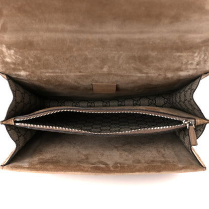 Gucci GG Supreme Monogram Medium Dionysus Shoulder Bag Taupe 5 of 11