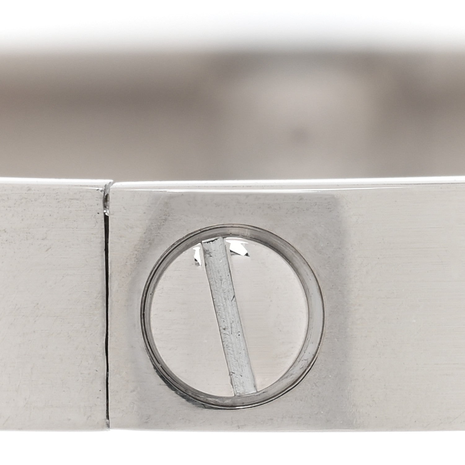 Cartier 18K White Gold LOVE Bracelet 18 5 of 8
