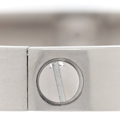 Cartier 18K White Gold LOVE Bracelet 18 5 of 8