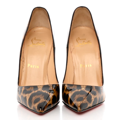 Christian Louboutin Patent Leopardino So Kate 120 Pumps 35 Brown 2 of 12