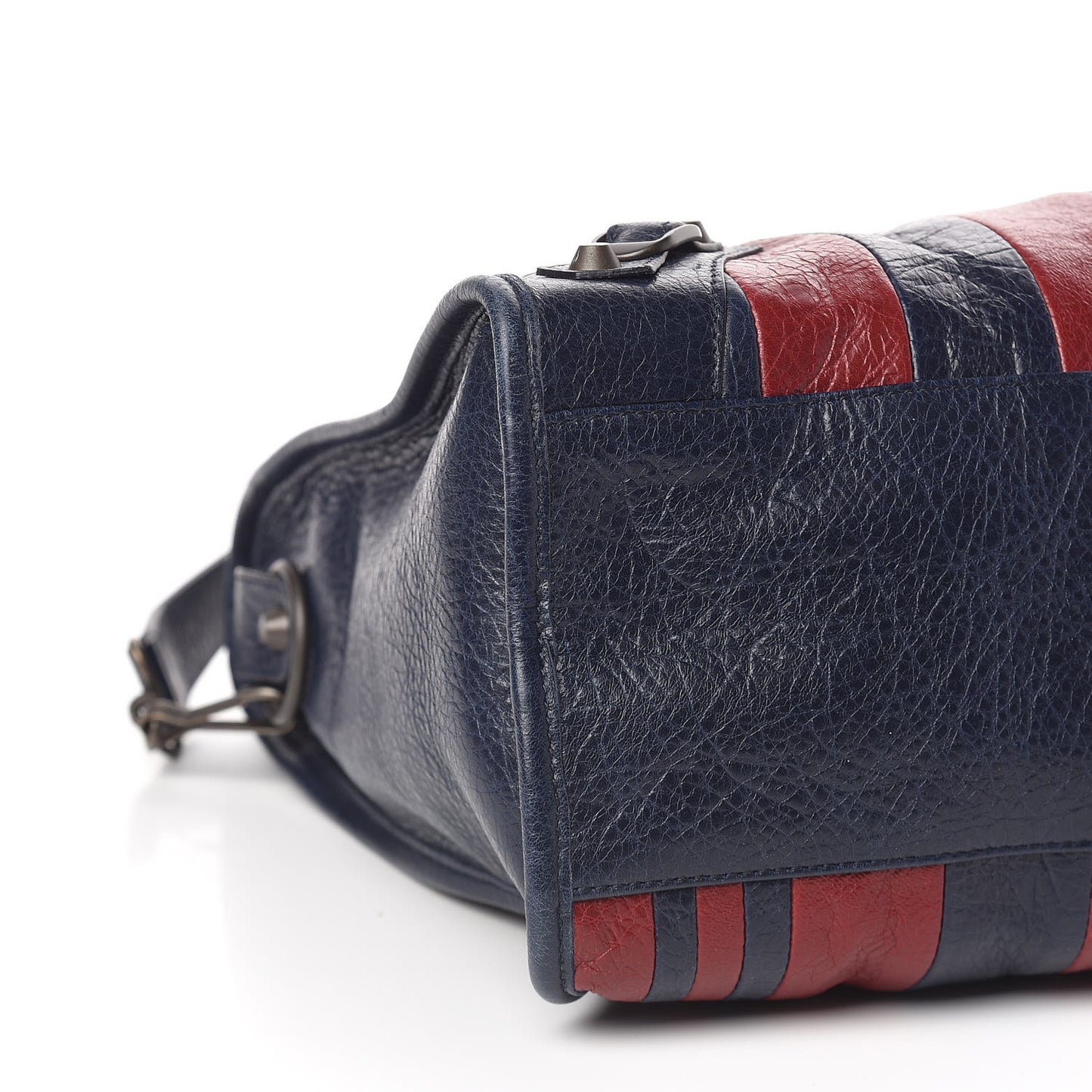 Cuir Arena Striped Classic Hardware City Bleu Nuit Rouge