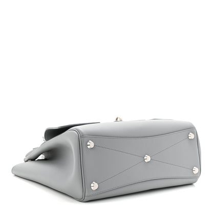 Balenciaga Smooth Calfskin Small Bel Air Carry All Bag Cloud Grey 4 of 9