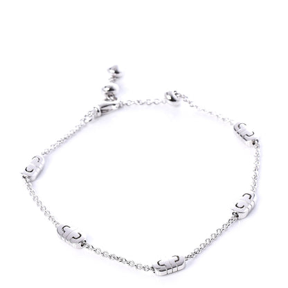 Bulgari 18K White Gold Parentesi Chain Bracelet 1 of 4