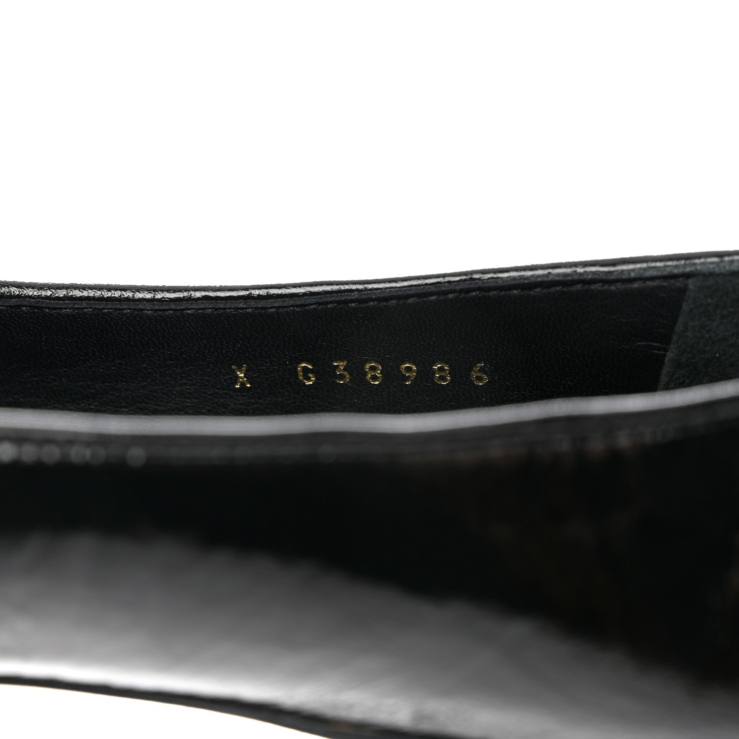 Chanel Lambskin Patent Calfskin Cap Toe Ankle Chain Ballerina Flats 37 Black 6 of 9