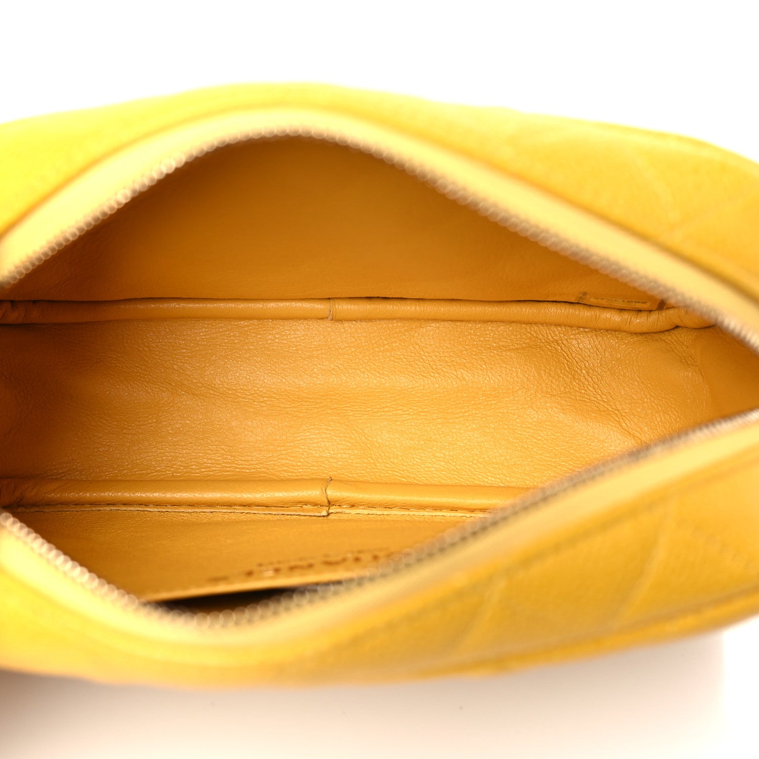 Chanel Caviar Quilted Small Timeless Camera Case Yellow 5 of 9