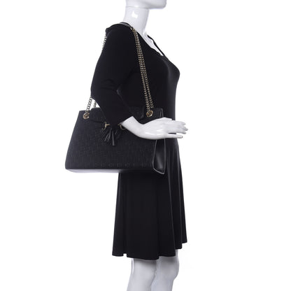 Gucci Guccissima Large Emily Chain Shoulder Bag Black 2 of 17