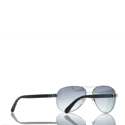 Chanel Pilot Summer Polarized Aviator Sunglasses 4204-Q Black 4 of 9