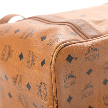 MCM Visetos Shopping Tote Cognac 11 of 21