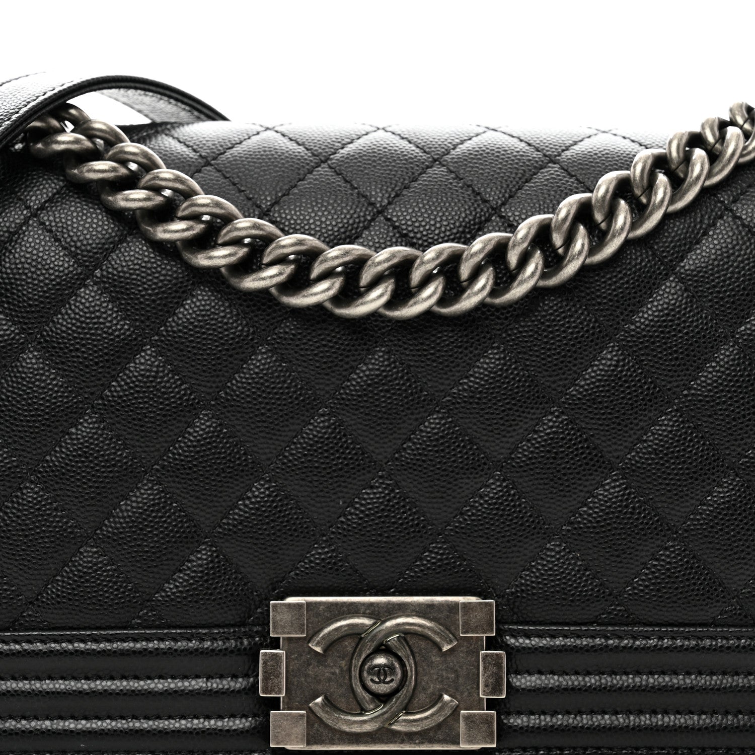 Chanel Caviar Quilted Medium Boy Flap Black 5 of 11