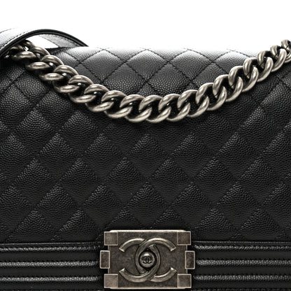 Chanel Caviar Quilted Medium Boy Flap Black 5 of 11