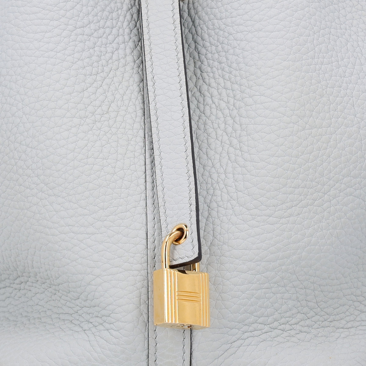 Hermes Taurillon Clemence Picotin Lock 18 PM Bleu Pale 8 of 10