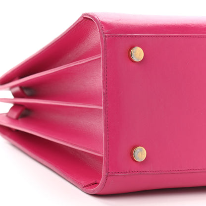 Saint Laurent Calfskin Small Sac De Jour Lipstick Fuchsia 9 of 22