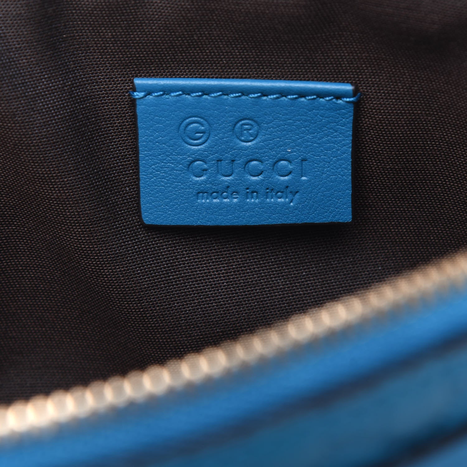 Gucci Microguccissima GG Cosmetic Case Deep Cobalt 6 of 15