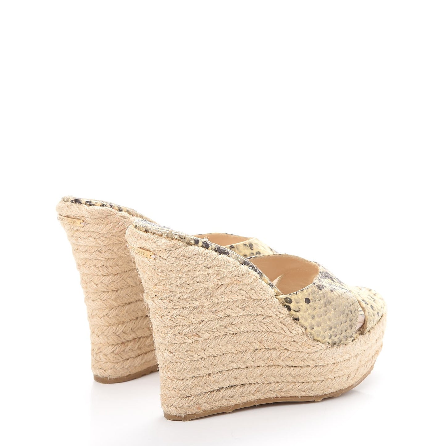 Python Phyllis Espadrille Wedges 36 Natural