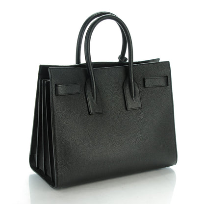 Saint Laurent Grained Calfskin Small Sac De Jour Black 3 of 9