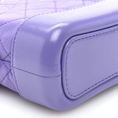Chanel Aged Calfskin Quilted Small Gabrielle Hobo Purple 9 of 10