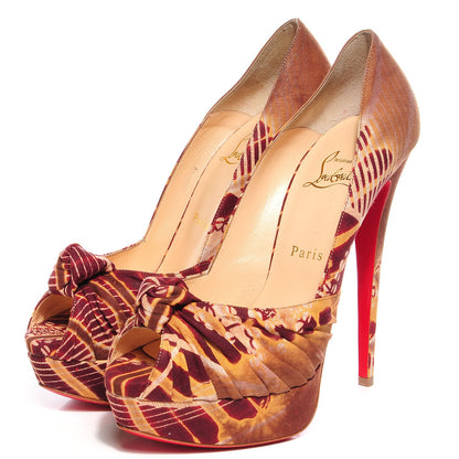 Christian Louboutin Bazin Jenny 150 Platform Pumps 39 Fauve 3 of 6