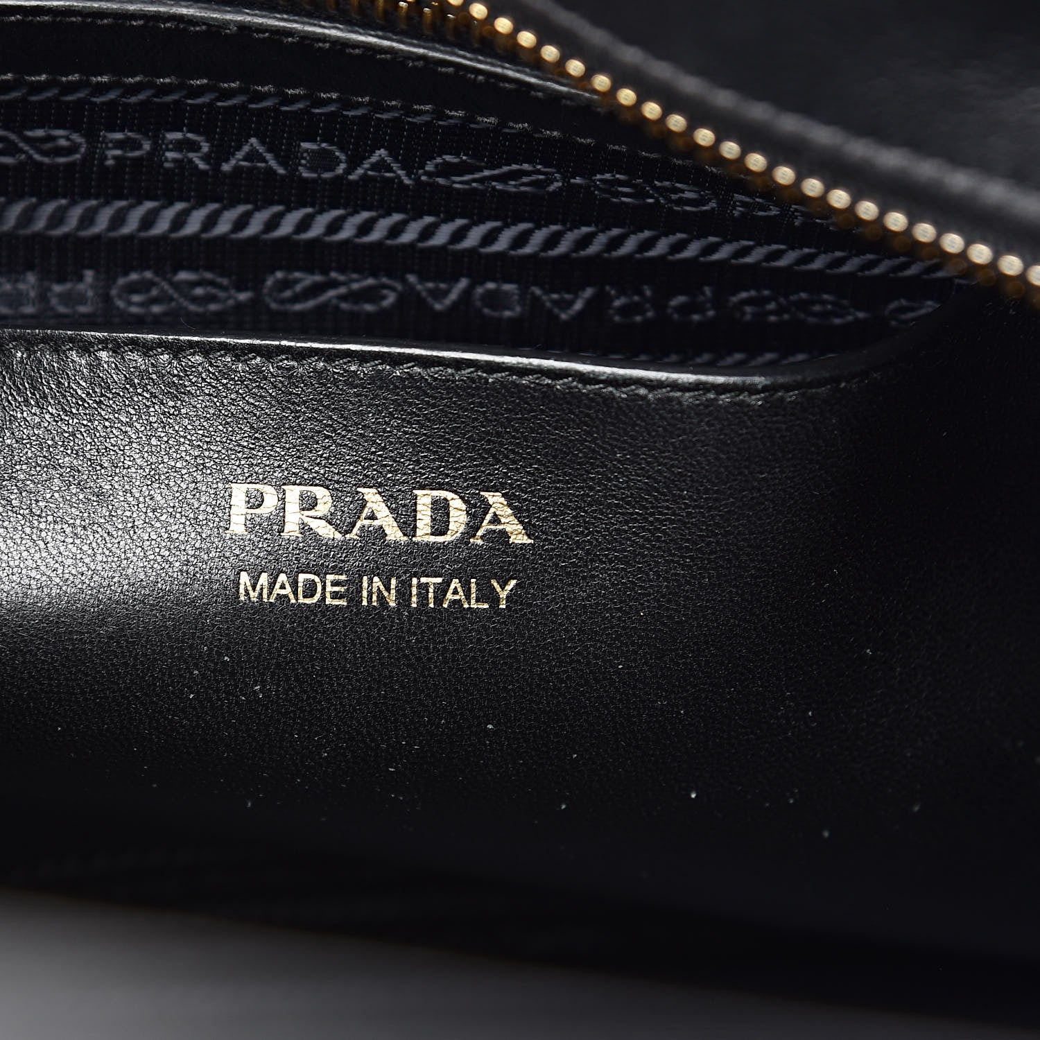Prada Saffiano City Calf Medium Esplanade Tote Black White 6 of 11