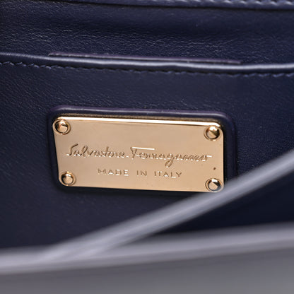 Salvatore Ferragamo Calfskin Thalia Flap Shoulder Bag Black 6 of 15
