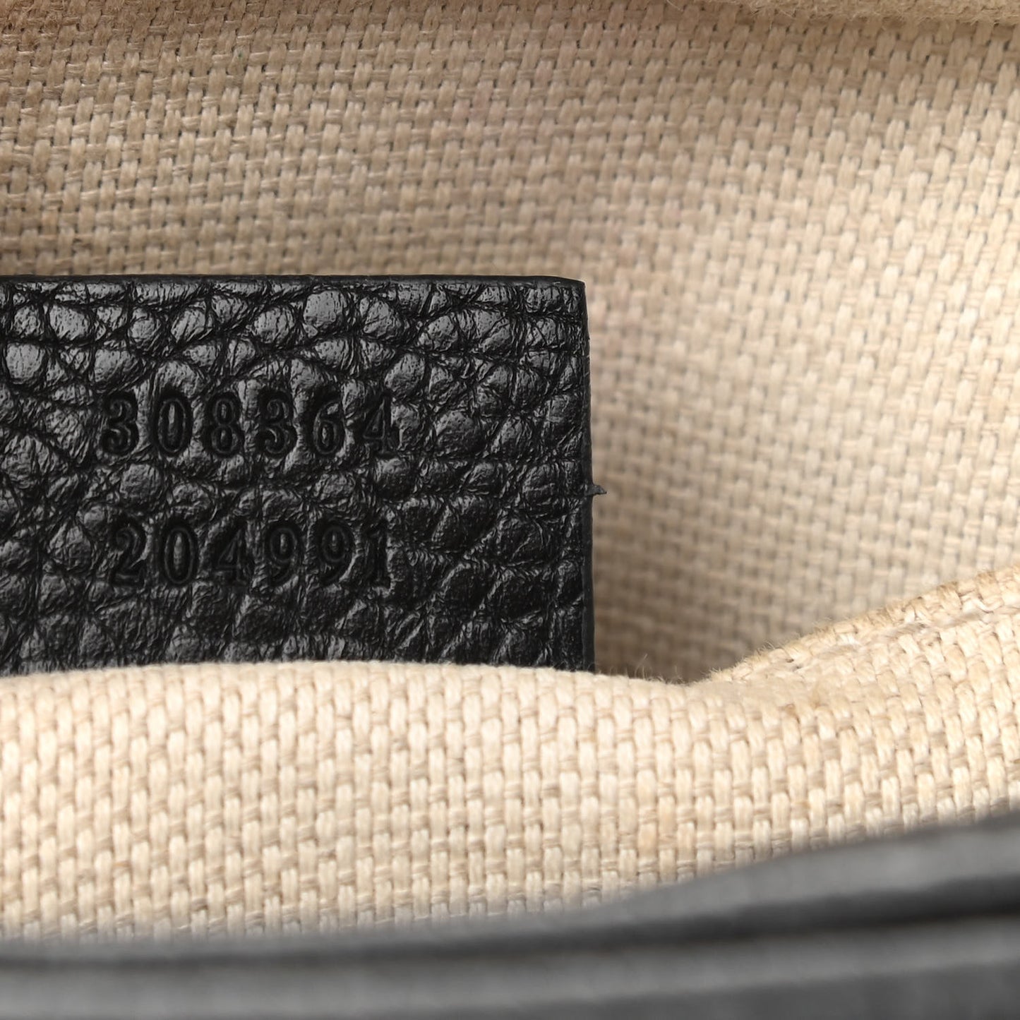Pebbled Calfskin Small Soho Disco Bag Black