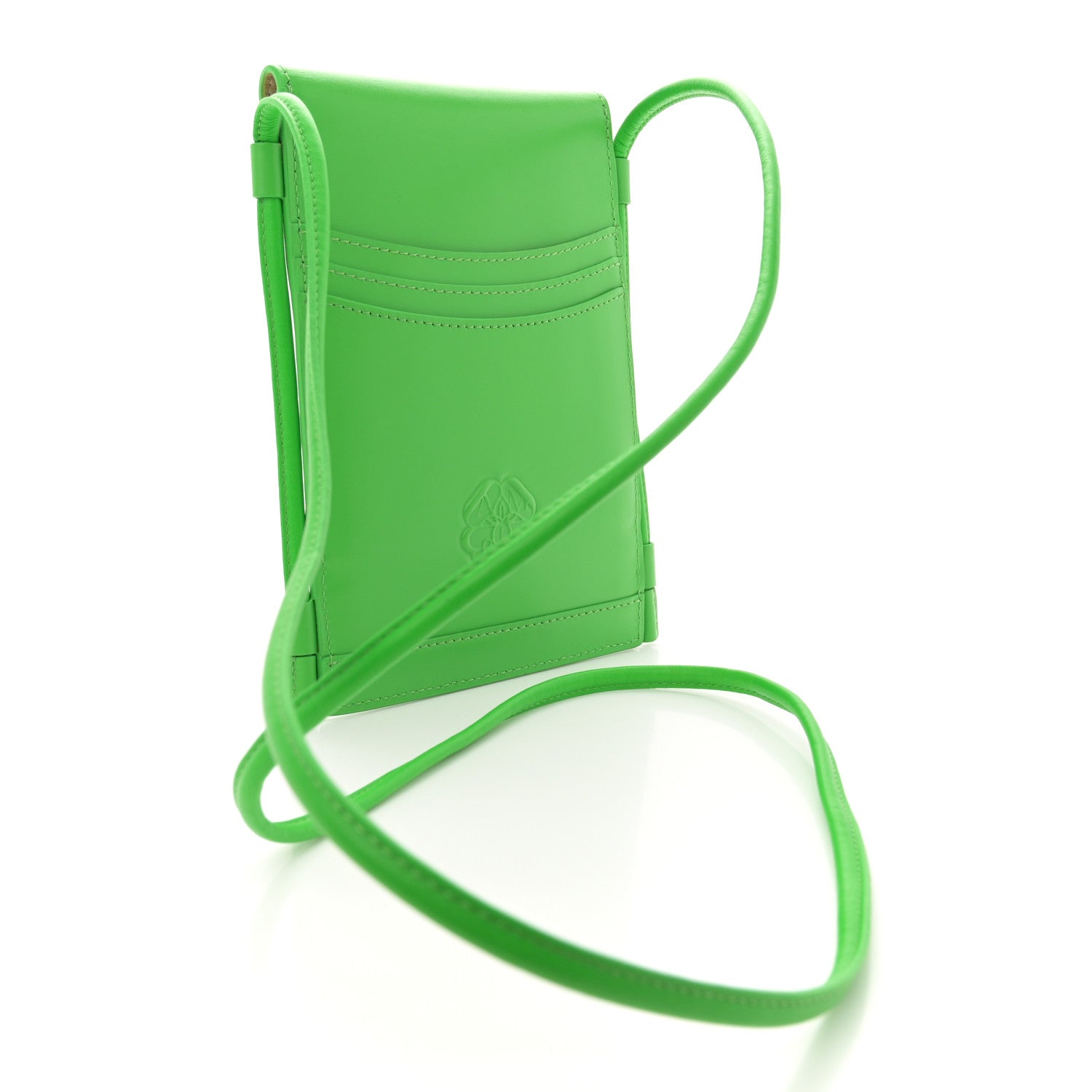 Alexander McQueen Calfskin The Curve Micro Crossbody Pouch Bag Kelly Green 3 of 11