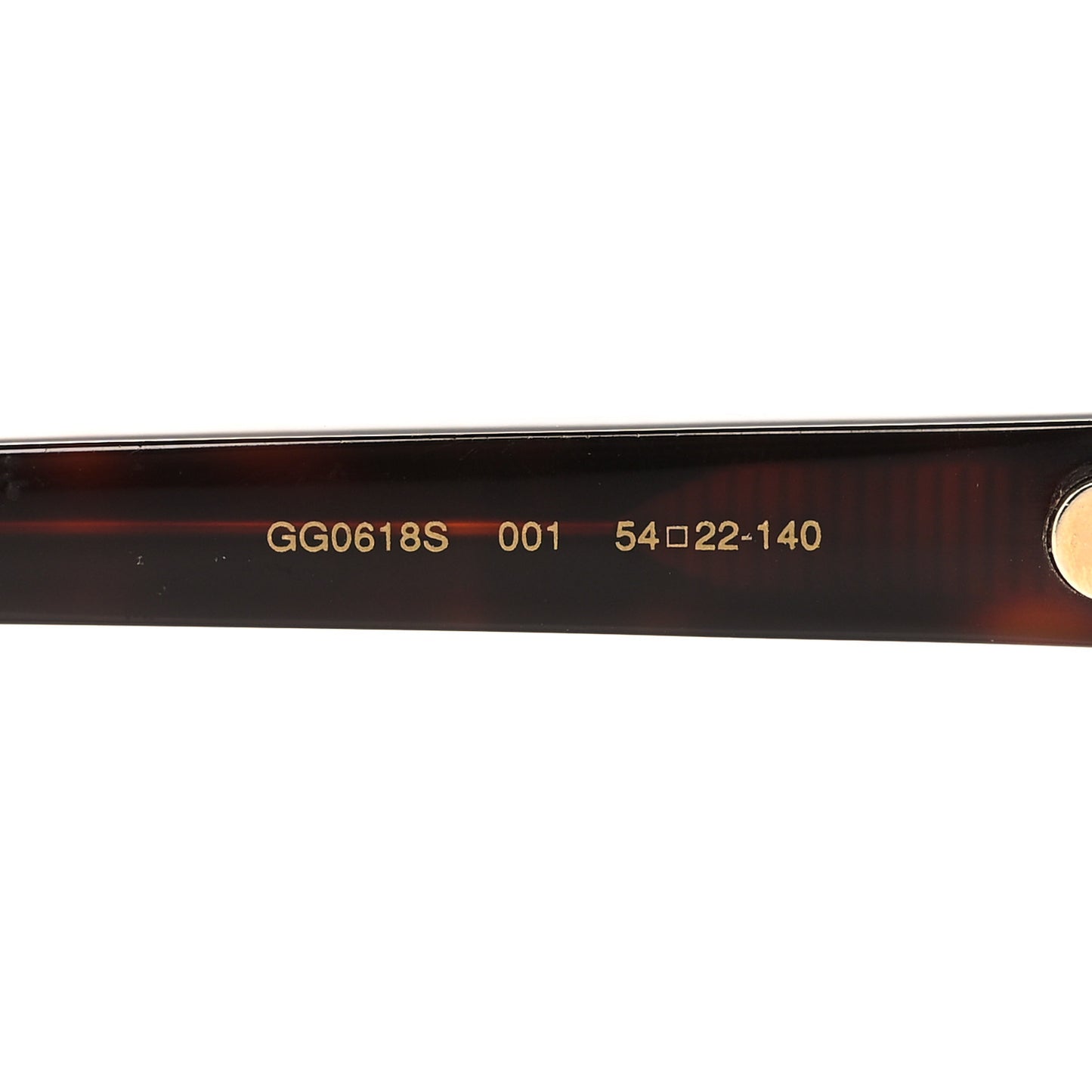 Acetate Crystal Round Sunglasses GG0618S Tortoiseshell