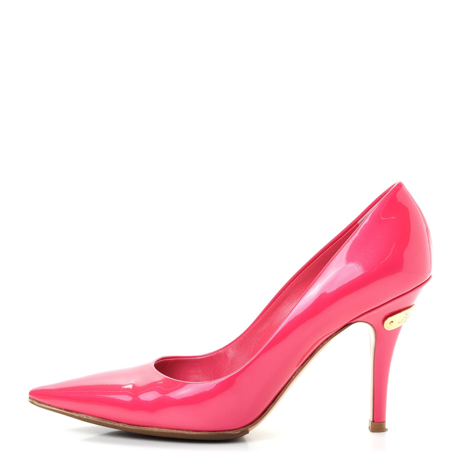 Louis Vuitton Patent Calfskin Strawberry Pumps 36.5 Rose Pop 1 of 9