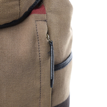 Burberry Canvas Mega Check Drifton Backpack Black 12 of 12