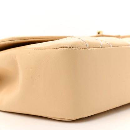 Chanel Calfskin Quilted Wild Stitch Top Handle Flap Beige 9 of 16